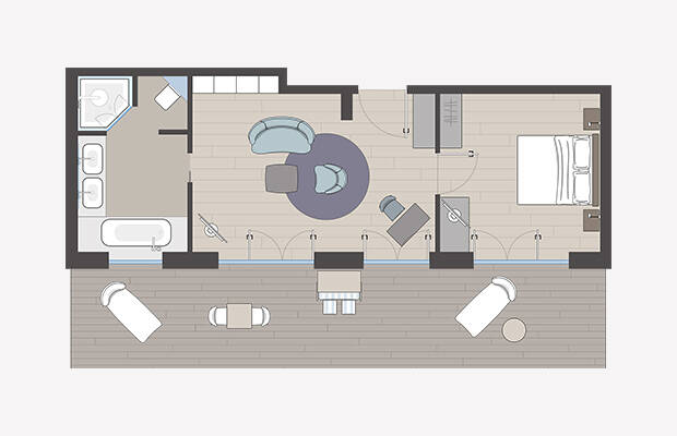 Suite mit Dachterrasse ESB x2